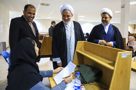  آزمون استخدامی قوه قضائیه با حضور حجت‌الاسلام ابراهیم حمیدی، رئیس کل دادگستری استان کرمان