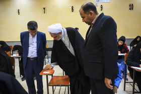  آزمون استخدامی قوه قضائیه با حضور حجت‌الاسلام ابراهیم حمیدی، رئیس کل دادگستری استان کرمان