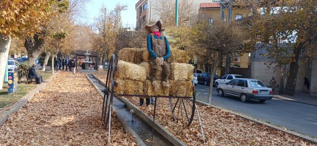 اجرای طرح گذر پاییز در بلوار سیف‌الدوله ملایر