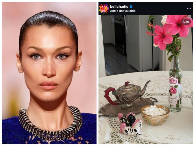 گلاب، فرش ایرانی و تخته نرد در خانه این مُدل جهانی چه معنایی می‌دهد؟