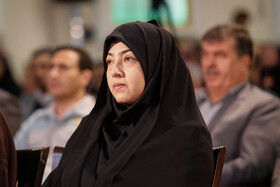 زهرا سعیدی، نماینده مردم شهرستان مبارکه در مجلس شورای اسلامی در آیین افتتاح پروژه انتقال آب دریای عمان به اصفهان