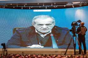 سخنرانی مسعود پزشکیان، رئیس جمهور به صورت ویدیو کنفرانس در آیین افتتاح پروژه انتقال آب دریای عمان به اصفهان