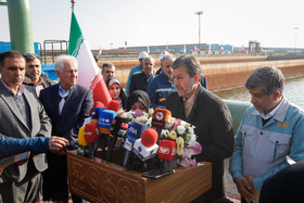 آیین افتتاح پروژه انتقال آب دریای عمان به اصفهان