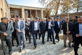 بازدید سیدرضا صالحی امیری، وزیر میراث فرهنگی، گردشگری و صنایع دستی از خانه تاریخی امام خمینی (ره) در خمین