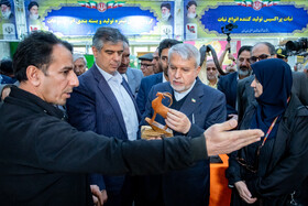 بازدید بازدید سیدرضا صالحی امیری، وزیر میراث فرهنگی، گردشگری و صنایع دستی از نمایشگاه توانمندی‌های اقتصادی استان مرکزی 