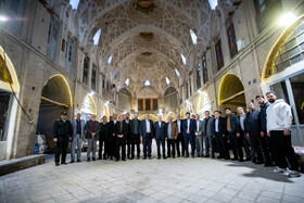 بازدید سیدرضا صالحی امیری، وزیر میراث فرهنگی، گردشگری و صنایع دستی از بازار تاریخی اراک