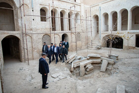 بازدید سیدرضا صالحی امیری، وزیر میراث فرهنگی، گردشگری و صنایع دستی از خانه محسنی در اراک