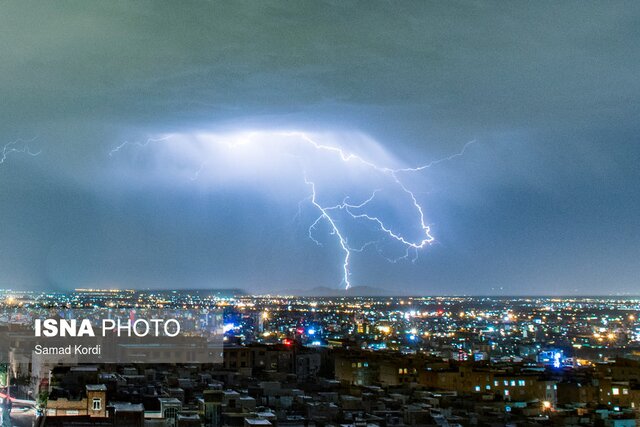 پیش‌بینی رگبار و رعد و برق در البرز