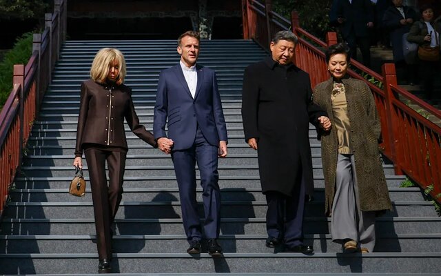 دیپلماسی پینگ‌پنگی ماکرون در چین