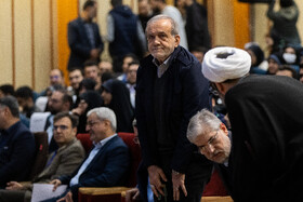 مسعود پزشکیان، رئیس جمهور در مراسم گرامیداشت روز دانشجو با حضور رئیس جمهور