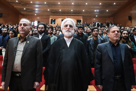 حجت الاسلام و المسلمین اژه ای رئیس قوه قضائیه در جشن روز دانشجو در دانشگاه زنجان