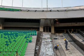 آخرین روند بازسازی ورزشگاه آزادی