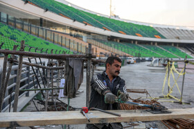 آخرین روند بازسازی ورزشگاه آزادی