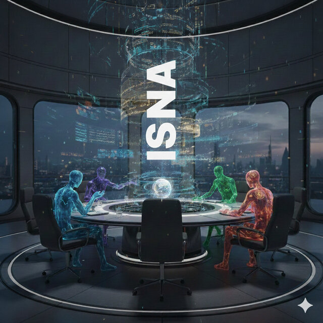 این تصویر توسط نگارنده با هوش مصنوعی تولید شده است. مناظرۀ جی پی تی، کلود، جمنای و دیگران دربارۀ ایسنا