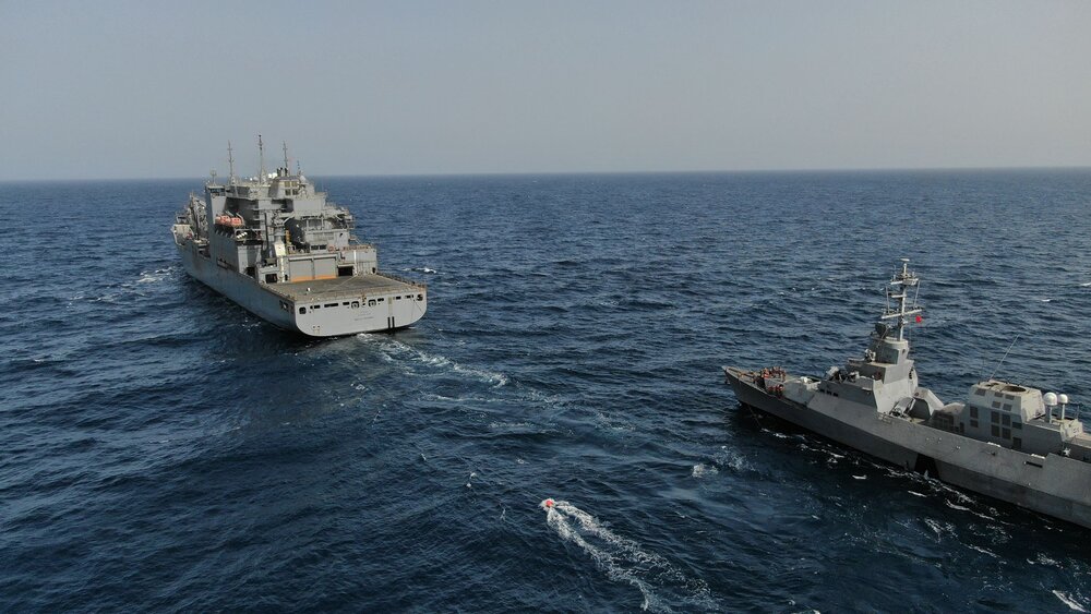 رزمایش مشترک نیروی دریایی آمریکا و رژیم صهیونیستی