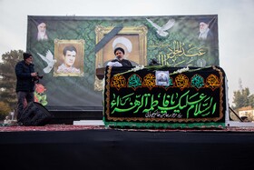 آیین خاکسپاری حجت‌الاسلام عبدالجواد عبداللهی