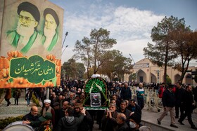 آیین خاکسپاری حجت‌الاسلام عبدالجواد عبداللهی