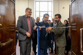 حبیب عباسی، مدیرکل روابط عمومی نهاد ریاست جمهوری در مراسم بازگشایی ایسنای علوم پزشکی تهران