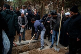 آیین خاکسپاری حجت‌الاسلام عبدالجواد عبداللهی