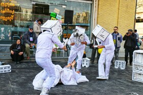 اجرای خیابانی «شب اسرار آمیز ستاره»در سی امین جشنواره بین المللی تئاتر کودک و نوجوان همدان