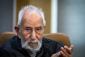 محمدعلی موحد در مراسم تولد ۹۸ سالگی فتح الله مجتبایی