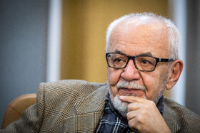 حسین معصومی همدانی در مراسم تولد ۹۸ سالگی فتح الله مجتبایی