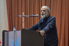 «محمدعلی نادعلی‌زاده» مدیرعامل خبرگزاری دانشجویان ایران (ایسنا) درگرامیداشت روز دانشجو و گرامیداشت بیستمین سالگرد شهید دانشجو «محمدحسن قریب» عکاس ایسنا در دانشگاه آزاد اسلامی نکا