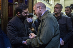 محمدباقر، قالیباف، رئیس مجلس شورای اسلامی در مراسم یادبود درگذشتگان خانواده معاون رییس جمهور