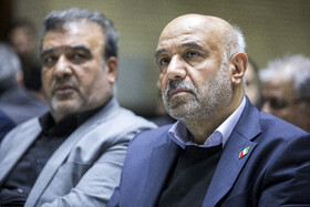 احمید میدری، وزیر تعاون، كار و رفاه اجتماعی در مراسم یادبود درگذشتگان خانواده معاون رییس جمهور