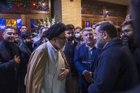  سید اسماعیل خطیب، وزیر اطلاعات در مراسم یادبود درگذشتگان خانواده معاون رییس جمهور