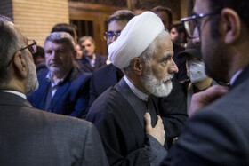 مجید انصاری معاون حقوقی رئیس‌جمهور در مراسم یادبود درگذشتگان خانواده معاون رییس جمهور