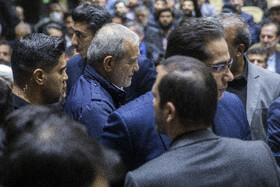 مسعود پزشکیان، رئیس جمهور در مراسم یادبود درگذشتگان خانواده معاون رییس جمهور