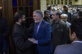 سید عباس صالحی، وزیر ارشاد در مراسم یادبود درگذشتگان خانواده معاون رییس جمهور