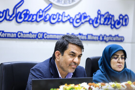 سخنرانی محمدعلی طالبی، استاندار در نشست فعالان اقتصادی استان کرمان با حضور فاطمه مهاجرانی، سخنگوی دولت