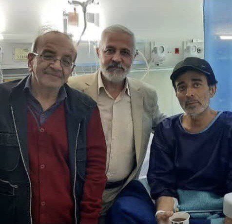حمید طالقانی در بیمارستان