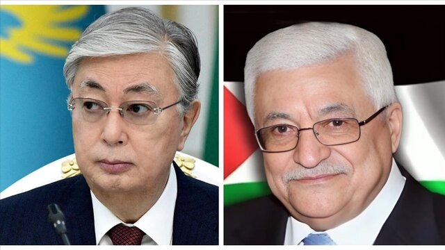 رایزنی محمود عباس و رئیس‌جمهور قزاقستان درباره تحولات فلسطین