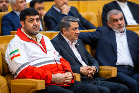 پیرحسین کولیوند، رئیس جمعیت هلال احمر در جشنواره ارتقاء شفافیت و رفع موقعیت های تعارض منافع