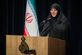 زهرا ناظم بکایی رییس دانشگاه الزهرا در کنفرانس بین المللی مدیریت 