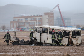 مانور زلزله «صلابت آذربایجان» در تبریز