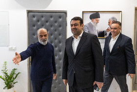 ابوالفضل نجارزاده، مدیرعامل بانک ملی و محمدعلی نادعلی‌زاده مدیر عامل ایسنا