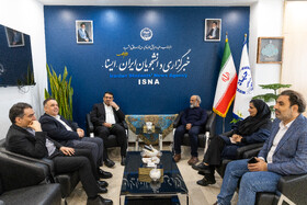 بازدید ابوالفضل نجارزاده، مدیرعامل بانک ملی از ایسنا