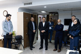 بازدید ابوالفضل نجارزاده، مدیرعامل بانک ملی از ایسنا