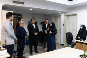 بازدید ابوالفضل نجارزاده، مدیرعامل بانک ملی از ایسنا