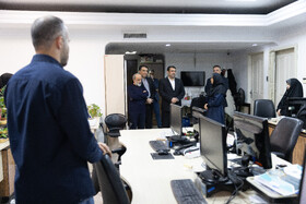 بازدید ابوالفضل نجارزاده، مدیرعامل بانک ملی از ایسنا