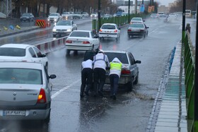 «باران و برف، نوای تازه‌ای در هوای همدان نواختند»