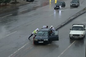 «باران و برف، نوای تازه‌ای در هوای همدان نواختند»