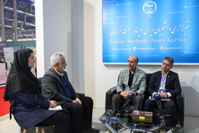 سید علی اصغر علوی، معاون پژوهشی دانشگاه حکیم سبزواری دومین روز نمایشگاه پژوهش و فناوری - مشهد