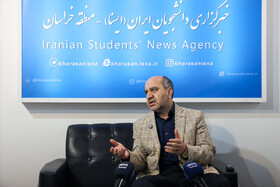 رحیم دبیری، معاون پژوهشی دانشگاه آزاد اسلامی در دومین روز نمایشگاه پژوهش و فناوری - مشهد