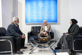 حسن باقری یزدی، رئیس دانشگاه فرهنگیان خراسان رضوی در دومین روز نمایشگاه پژوهش و فناوری - مشهد