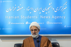 حجت‌الاسلام علی خیاط، مدیر حوزه علمیه خراسان رضوی در دومین روز نمایشگاه پژوهش و فناوری - مشهد